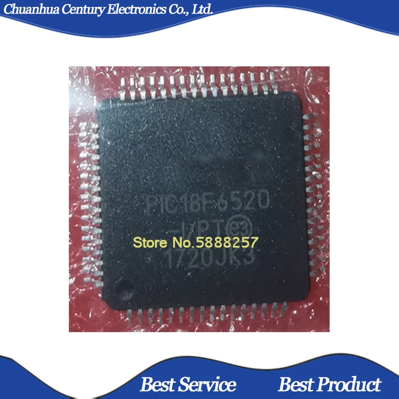 

1 шт./лот PIC18F6520-I/PT QFP64 Новый и оригинальный телефон