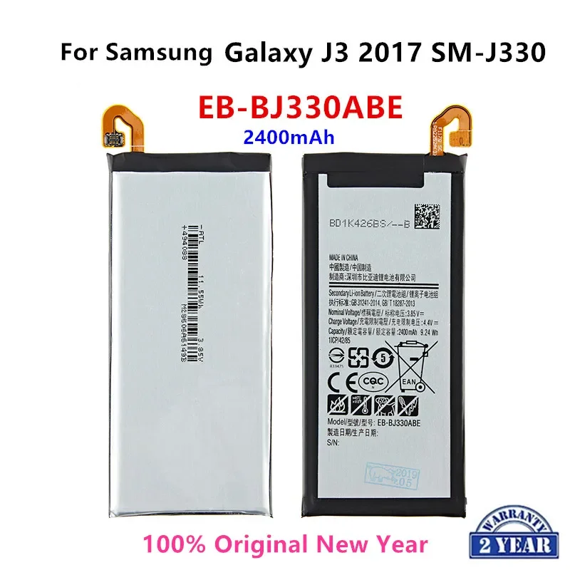 

100% Orginal EB-BJ330ABE 2400mAh Battery For Samsung Galaxy J3 2017 SM-J330 J3300 SM-J3300 SM-J330F J330FN J330G SM-J330L