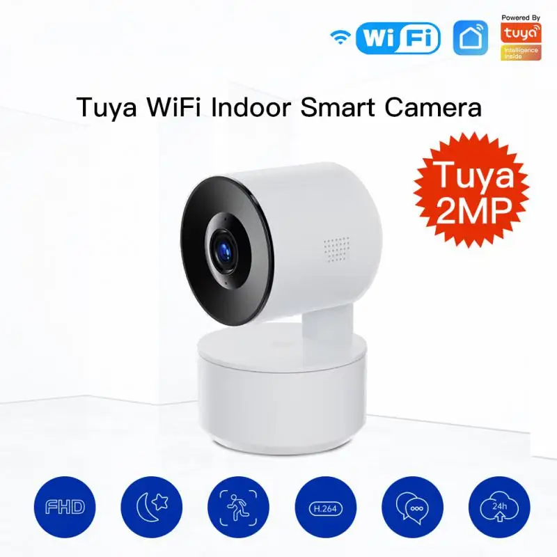 

Wifi Ip Camera Clear Support Wifi 2.4ghz 1080p App "smart Life" Or " Tuyasmart" For Desktop Placing Or Hoisting Camera Dc5v 1a