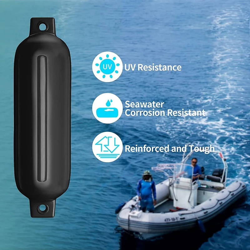 Крылья для лодок 4 упаковки 6 5x16 дюймов надувные ребристые морские крылья с