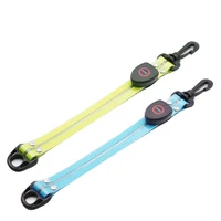 led flashing light with colourful lightusb rechargeable kid safety lightreflective light strip for school bag backpack