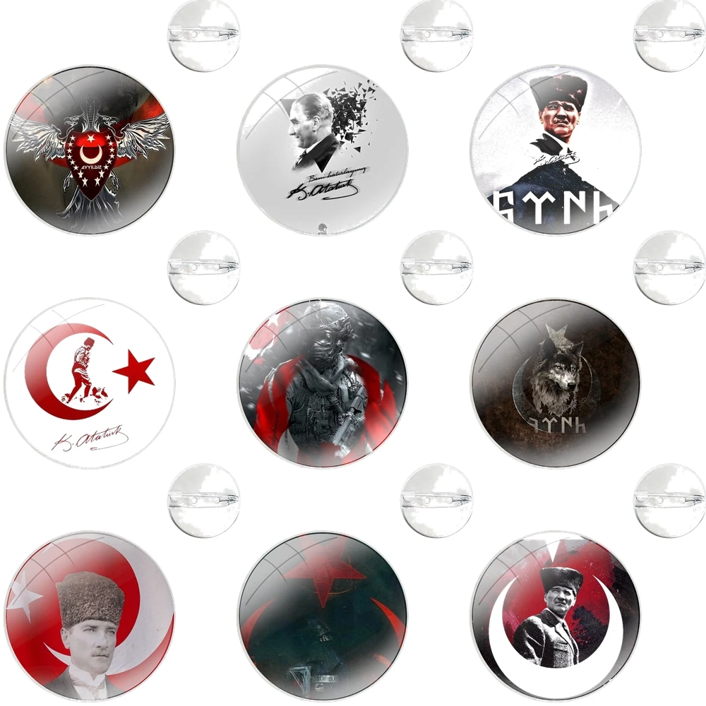 Значок для одежды украшение рюкзака Подарочный флаг Турции Анталья Мустафа