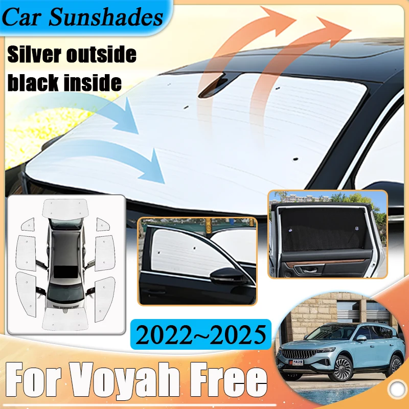 Автомобильные солнцезащитные козырьки для Voyah Free 2022 ~ 2024 2025 Rabdan One солнцезащитный