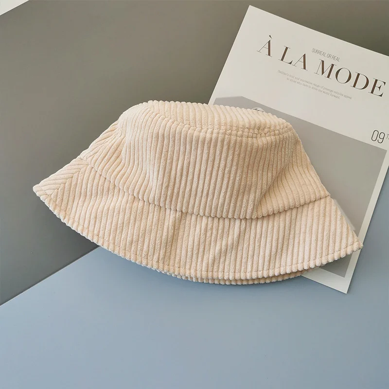 

Шапка рыбака для мужчин и женщин, однотонная Вельветовая Складная Ретро охотничья шляпа, Корейская уличная Панама, Осень-зима