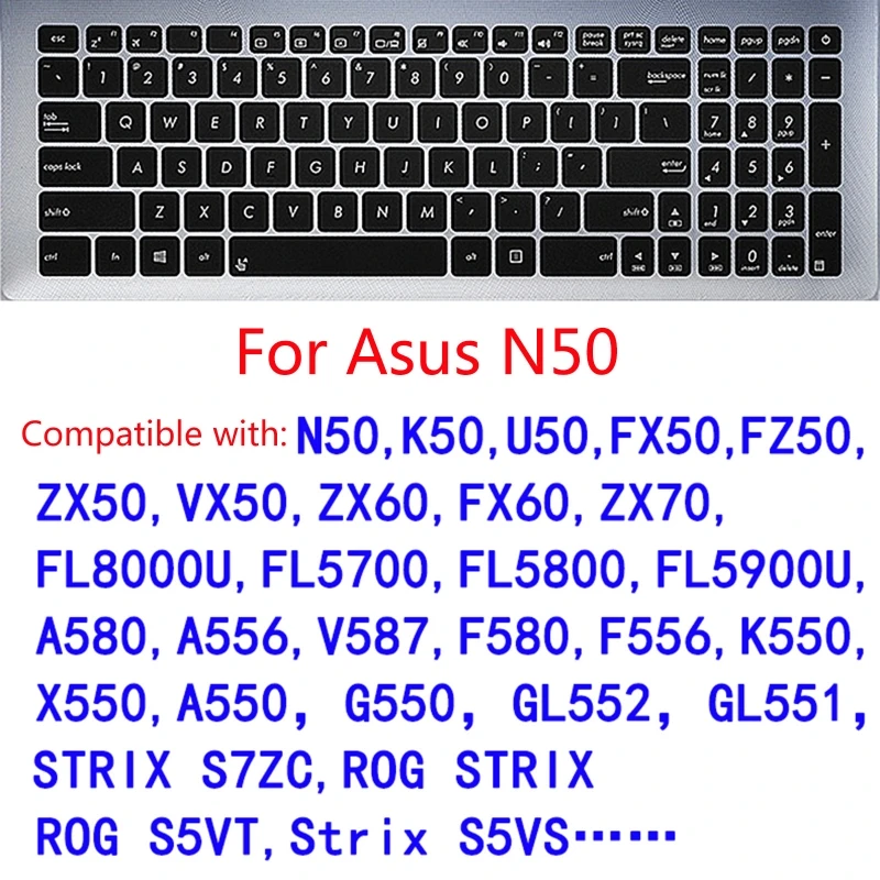 

Translucent Laptop Keyboard Cover Protector Film for ASUS N70S N73 N73J N73JF N73JG N73JN N73JQ N73SM Protective Skin H8WD