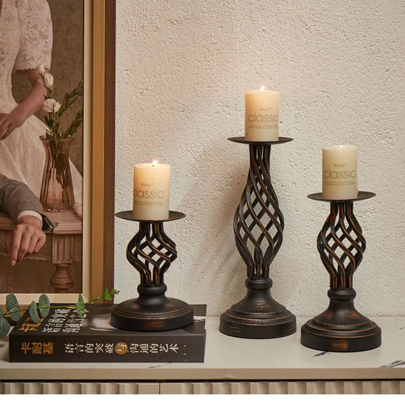 

Vintage Candle Holder Home Decor Wedding Decorations Candlestick Centro De Mesa Para Bodas Centerpieces