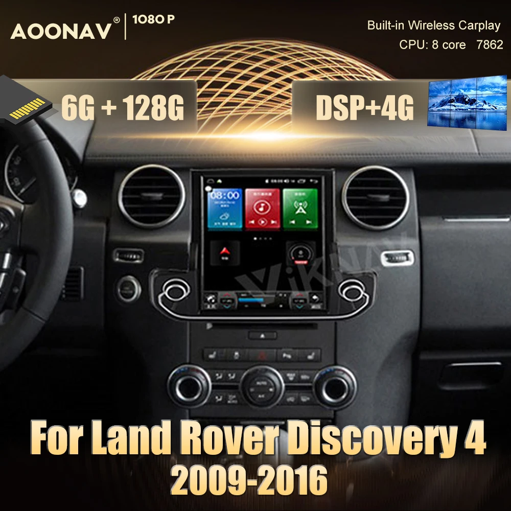 

Автомагнитола 2DIN, 128 ГБ, Android 10,0, для Land Rover Discovery 4 2009-2016