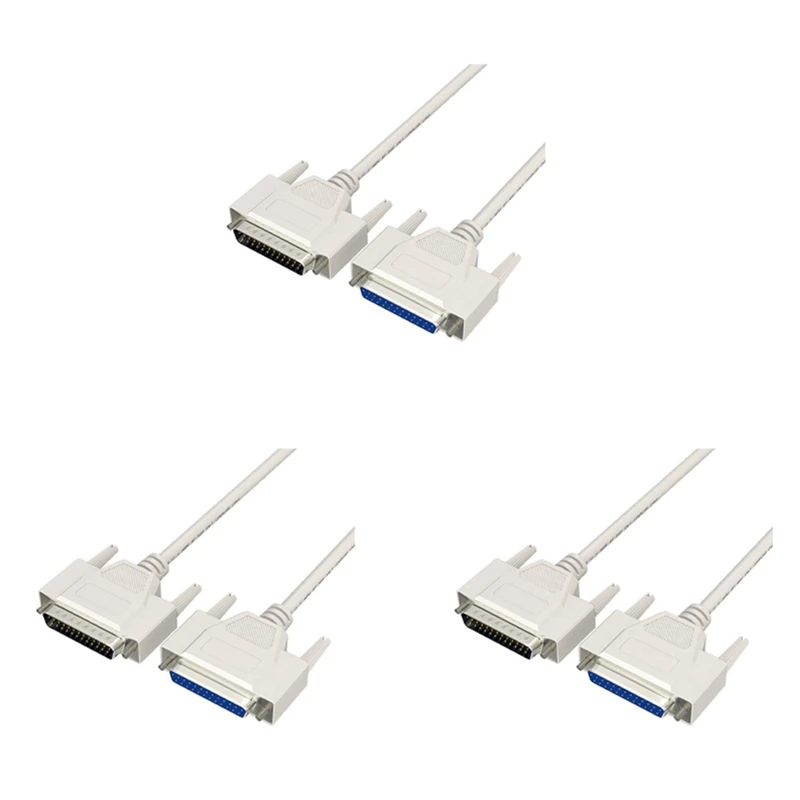 

3X 25Pin DB25 Parallel Male To Female LPT Printer DB25 M-F Cable 1.5M Computer Cable Printer Extending Cable 25 Pin LPT