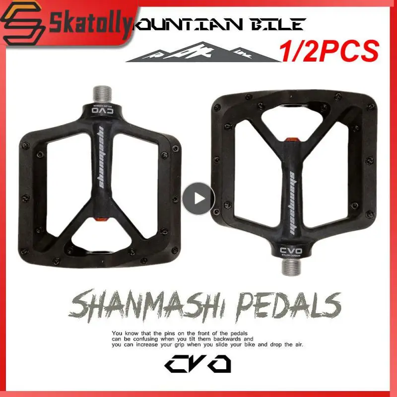 

1/2PCS Pedal Anti-slip Ultralight Nylon MTB Mountain Bike Pedal 3 Sealed Bearings Pedals Accessories Parts
