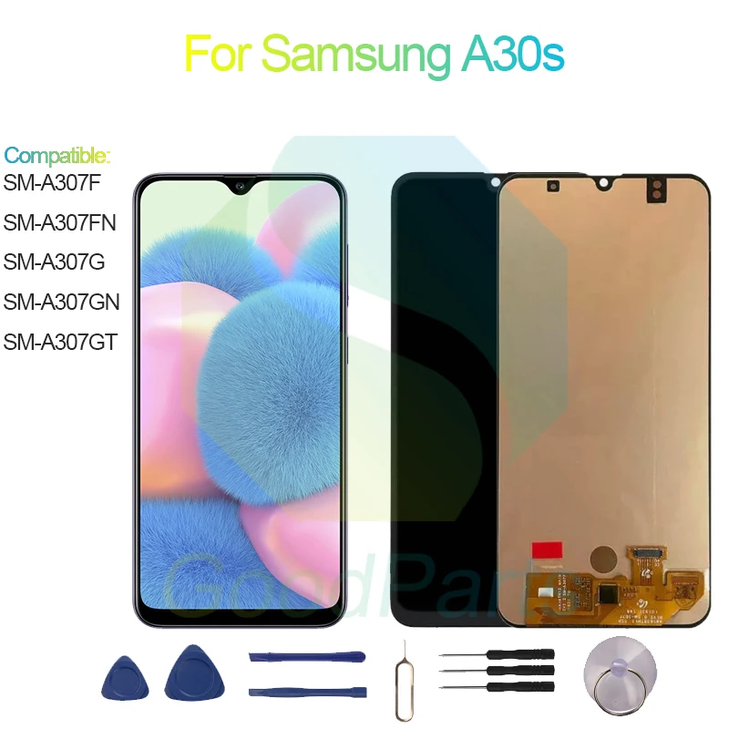 ЖК-дисплей для Samsung A30s экран 6 4 дюйма SM-A307F/FN/G/GN/GT сменный сенсорный дигитайзер в