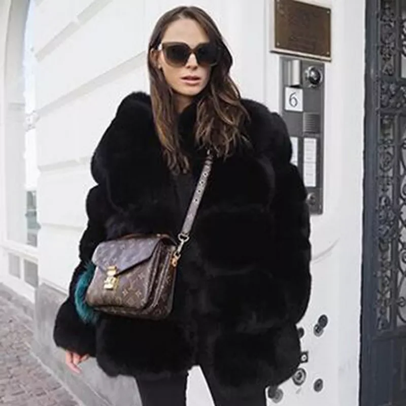 New in Latest Thick Warm Winter Fur Coat Women Faux Fur Jacket Autumn Fashion Casual Outerwear Girls Plus Size Fur Coat 2018 y2k