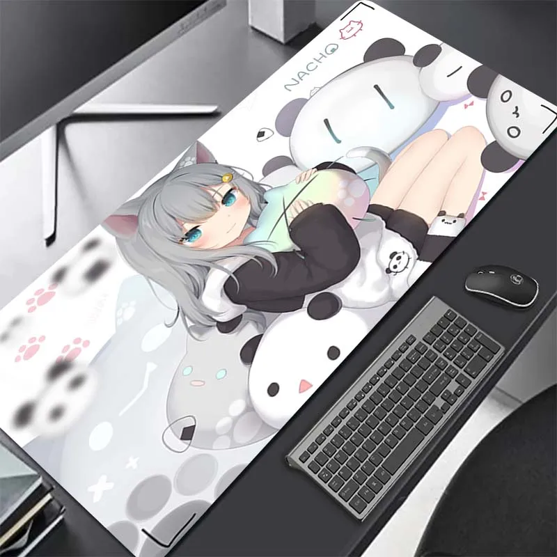 

Hololive Xxl Mouse Pad Big Mousepad 900x400 Game Gamer Rug Keyboard Desk Anime Mat Table Surface For Accessories Xl Ped Mauspad