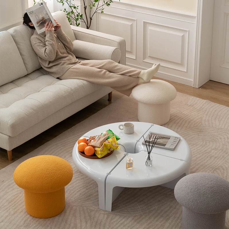 

Скандинавский прекрасный диван для гостиной, маленький круглый стул для ног, стул для смены обуви, креативная грибной стул, домашняя мебель