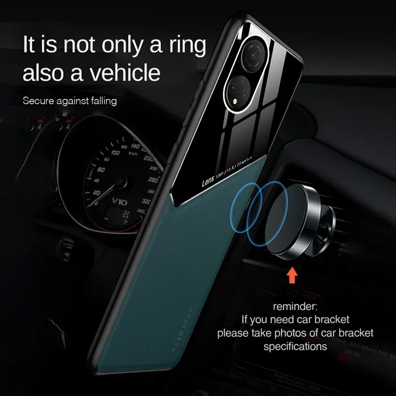 For RealmeC35 Case Silicone PU Leather Car Magnetic Hard PC Cover OPPO Realme C35 C31 C30 C25 C25Y C21 Y C21Y Phone Cases