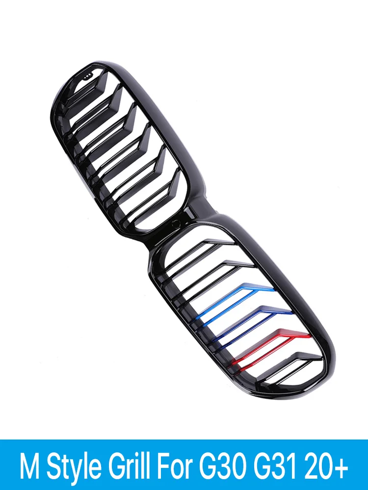

M5 Front Kidney Bumper Grills M Style Facelift Grille For BMW 5 Series G30 G31 G38 520i 530i 540i 550i 2020-2022 Accessories