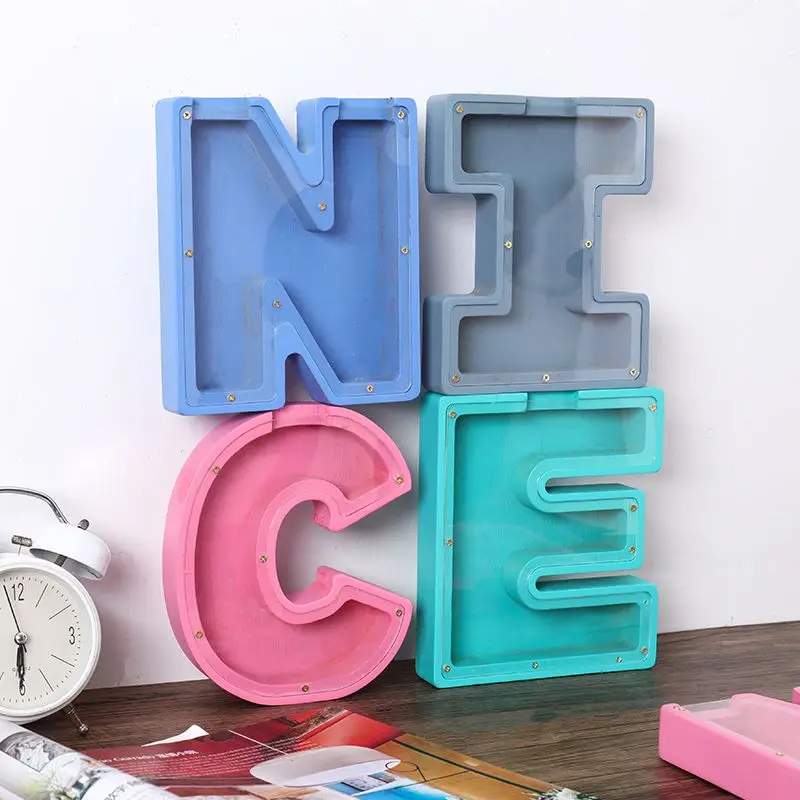 Креативная копилка с надписью украшения детские подарки контейнер для хранения