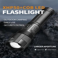 xhp50 mini flashlight zoomable usb charging power display p50 outdoor camping flash light torch