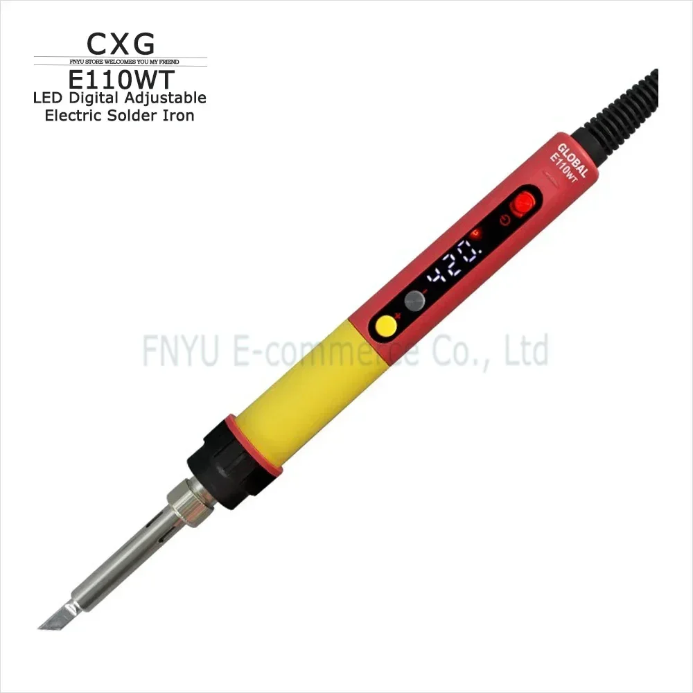 

Паяльник CXG E60WT 60 Вт, светодиодный цифровой регулируемый электрический паяльник, быстрый олово, расплавленная кожа, сварочная ручка с пирографией