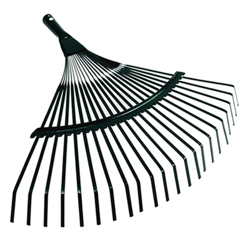 

2 Pcs 42Cm Steel Fan Rake Head Replacement Heavy Rake Head For Garden Grass Patio Leaves Leaf Lawn 22 Tooth