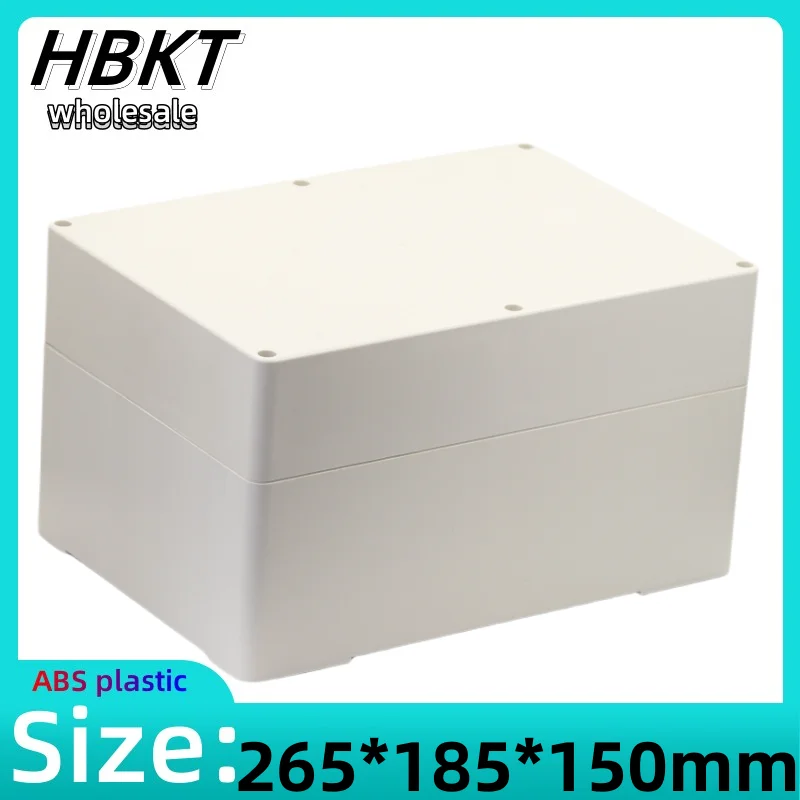 

1pcs 265x185x150mm ABS outdoor waterproof box plastic shell plastic button box power line box
