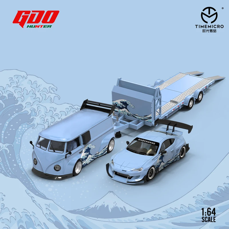 TimeMicro X GDO 1:64 A80 /86 Set The Great Wave off Kanagawa литая модель автомобиля