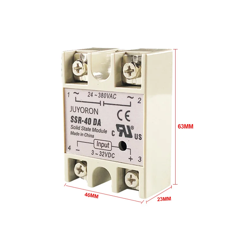 SSR-25DA SSR-40DA SSR-60DA SSR-25AA 40AA 40DD Solid State Relay SSR 10A 25A 40A 60A Module for PID Temperature Control - купить по