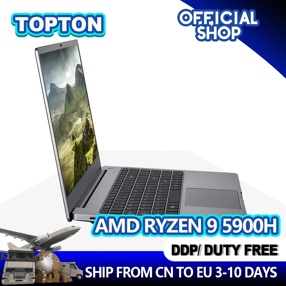

Mini Pc Slim Laptop | 15.6" Full HD IPS | AMD Ryzen 9 5900HX 7 5800H | AC WiFi | Backlit KB | Fingerprint Reader |Windows 11 Pro