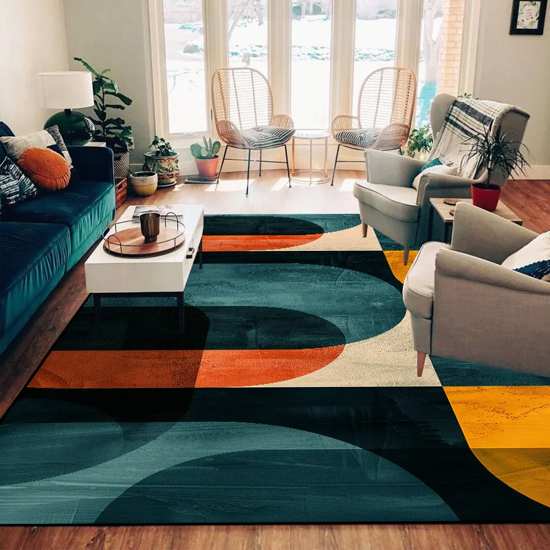 Абстрактный ковёр для гостиной