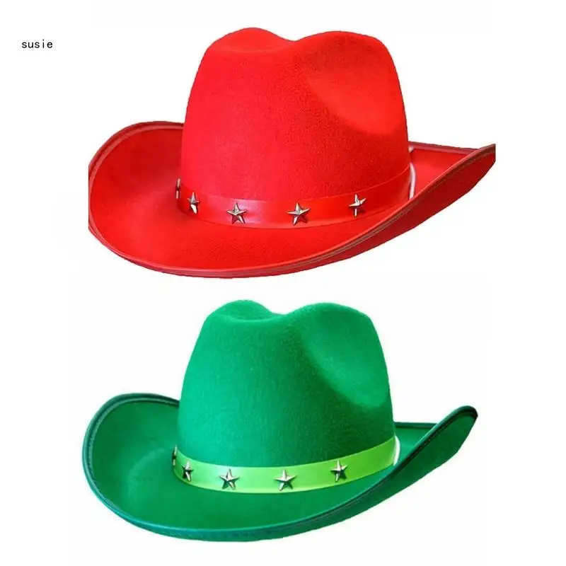 

X7YA диско-шляпа с широкими полями ковбойская шляпа универсальная для мужчин, женщин, певцов, комиков