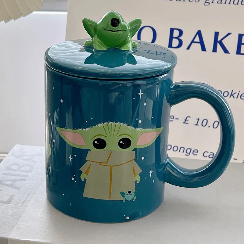 Disney starwars The Mandalorian Yoda Cup Water Coffee Cup Action Figures Toys Gifts