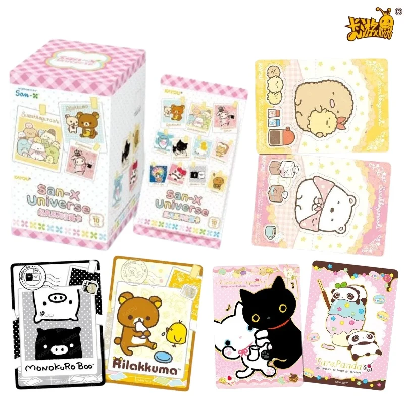 Фото Официальные коллекционные карточки KAYOU San-X Universe: наборы Sumikko Gurashi, Rilakkuma, Sentimental Circus, коллекционные бустер-паки с золотой фольгой №1