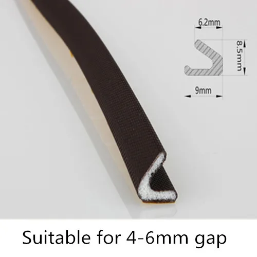 5 м V-образная самоклеящаяся уплотнительная лента для дверей и окон, звукоизоляционная акустическая пенопластовая уплотнитель, защита от атмосферных воздействий, наполнитель для окон, фурнитура