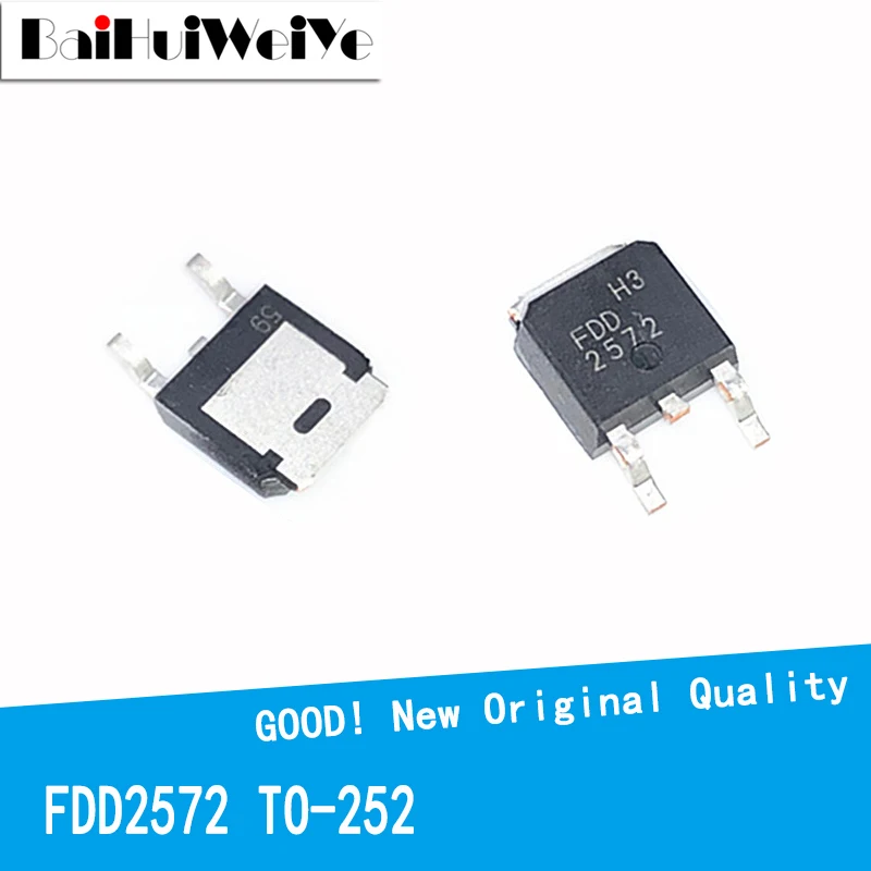 

10Pcs/LOT Original New FDD2572 2572 29A/150V High Quality TO-252 TO252 29A/150V Field Effect Transistor