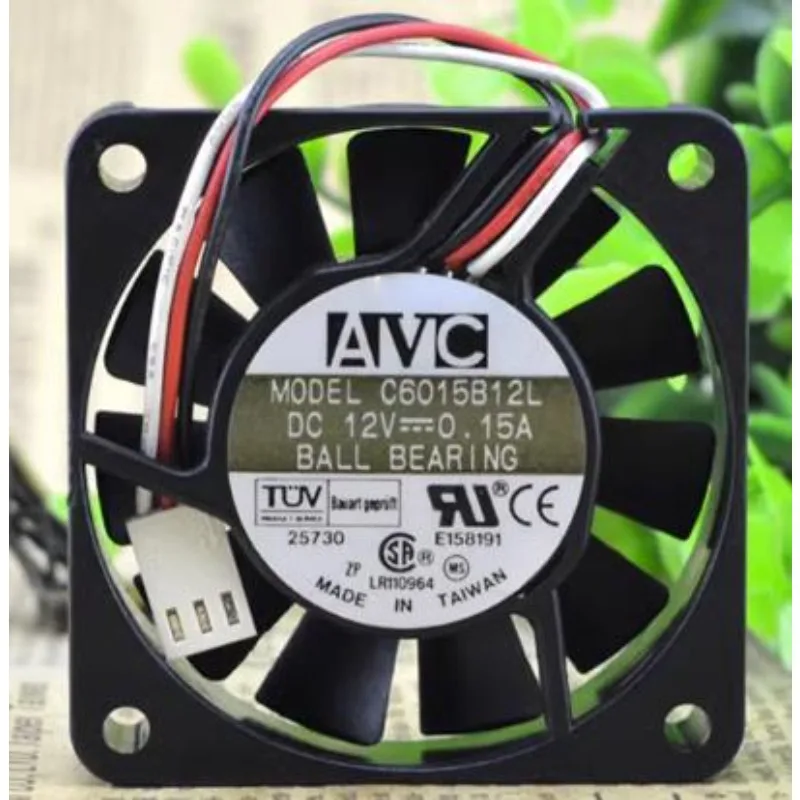 Оригинальный вентилятор охлаждения для процессора AVC C6015B12L 12 В постоянного тока 0,15 а кулер вентилятор 6015 60*60*15 мм