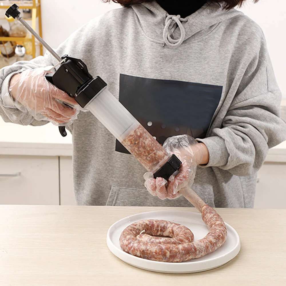 

Meat Fillers Machine Manual Sausage Maker Sausage Syringe Sausage Gadgets 1set Homemade Sausage Stuffer Kitchen Tools