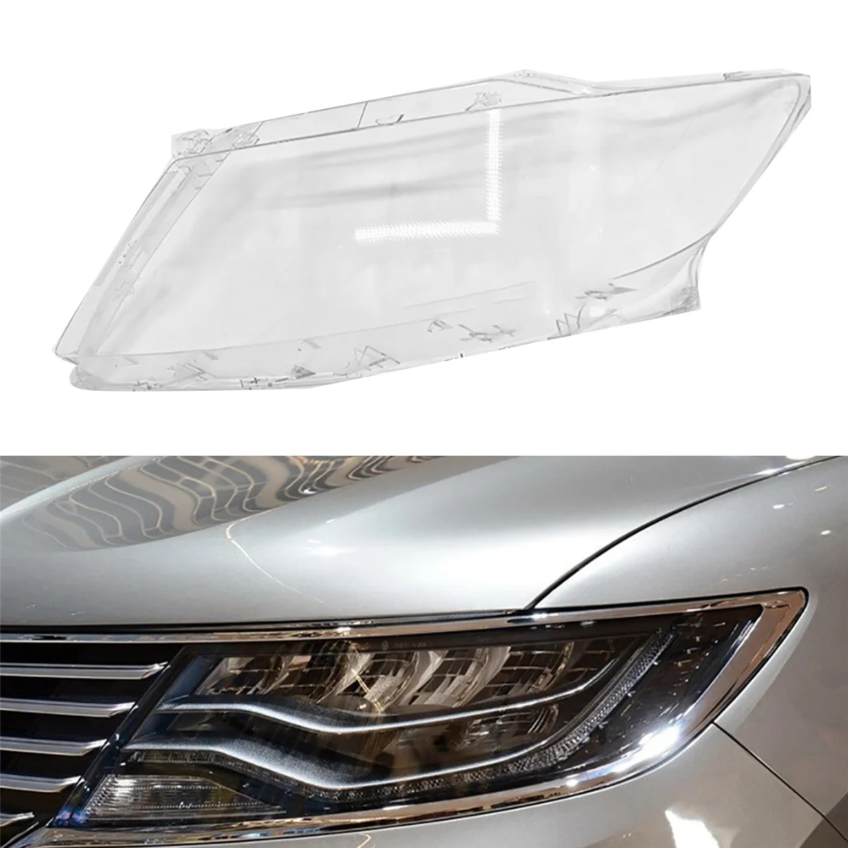 Прозрачный чехол для фары Lincoln MKX 2014-2018 B