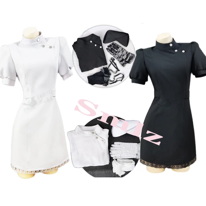 

Anime My Dress-Up Darling Kitagawa Marin Shizuku Kuroe Dress Lovely Nurse Uniform Cosplay Costume Halloween Outfit Women