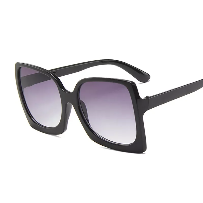 

Big Square Sunglasses Women Black Gradient Trending products Sun Glasses Female Fashion Luxury Brand Mirror Clear Oculos De Sol