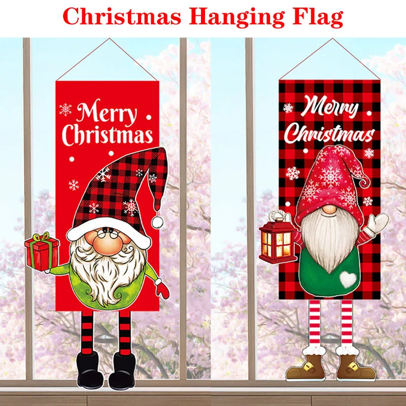 

Искусственный баннер, кукла без лица в виде Санты, украшения для рождественской елки для дома, рождественские украшения, подвеска, Рождество