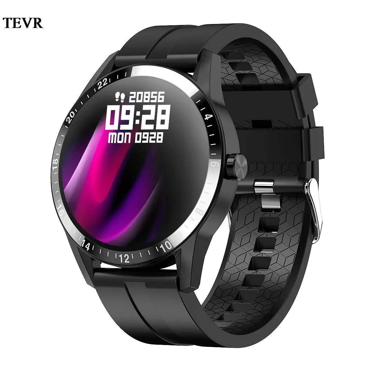 

2022 TEVR Smart Watch G20 Pro Blood Pressure Monitor Bracelet Heart Rate Waterproof High Quality Leather Strap TEVR