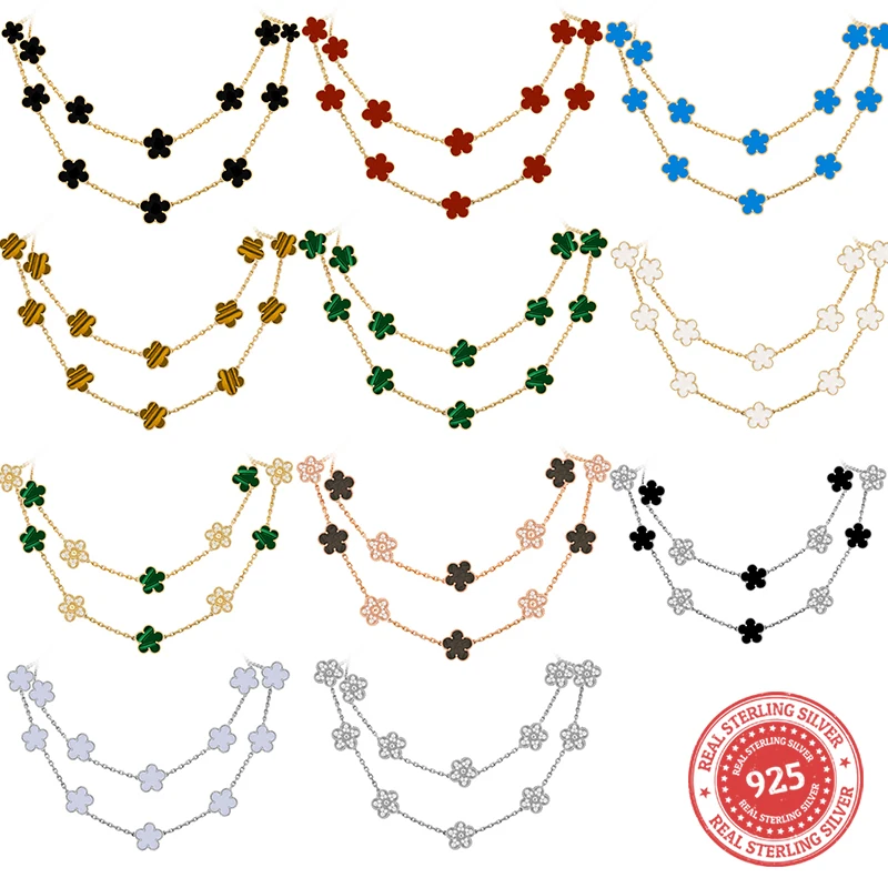 Классический оригинальный комплект серебряных украшений с камнями циркония