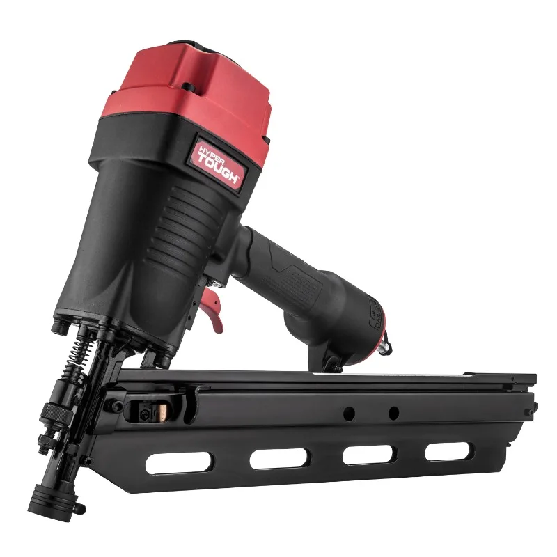 Pneumatic 21 Degree Framing Nailer with Nails (50 Count) nail gun