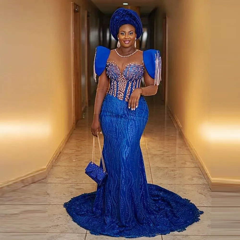 

Африканские женские платья для выпускного вечера с длинным рукавом