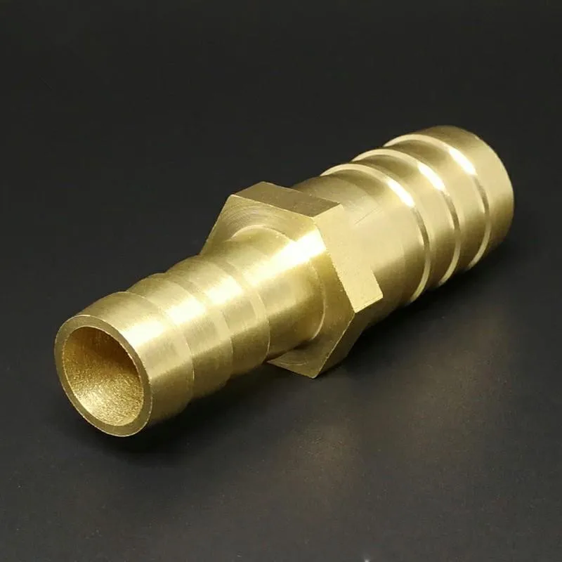 

4mm 5mm 6mm 8mm 10mm 12mm 14mm 16mm 18mm 20mm 2 Way Straight Hose Barb Brass Pipe Fitting Reducer Coupler Connector