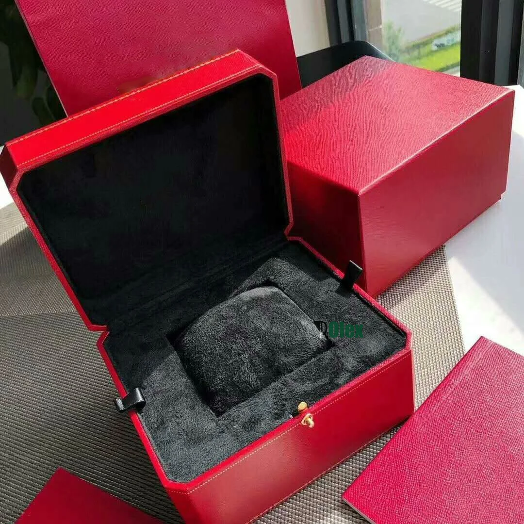 

Red Luxury Box Watch For Cartier Top Brand Case PU Box Jewelry Display Storage Organization Jewelry Collection Box