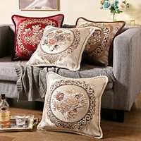 europe palace style pillow cover mahogany sofa bedroom car office cushion cover waist pillow cover pillowcase home decoration