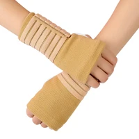 1pair elastic bandage wrist guard support arthritis sprain band carpal protector hand brace accessories sports safety wristband