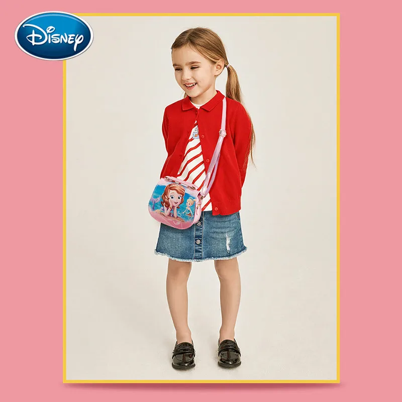 Disney Purse Frozen Shoulder Bag for Girls Kid Children Cartoon Princess Handbag Messenger Bag Birthday Gift Free Shipping