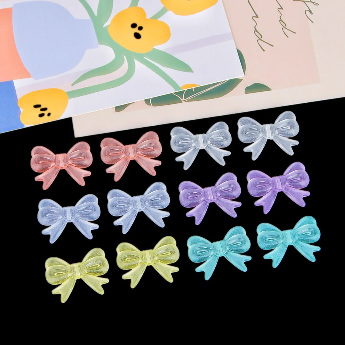 

Матовый прозрачный цвет прямой лук с отверстиями милые ледяные прозрачные акриловые серьги ручной работы «сделай сам» серьги материал соо...