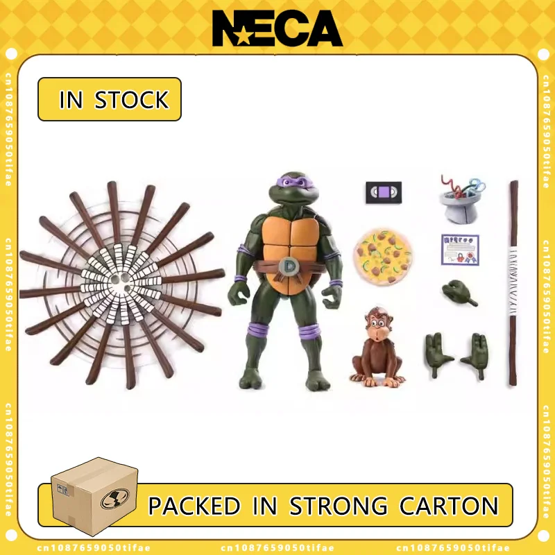 NECA Toys Черепашки-ниндзя Donatello масштаб 7 дюймов фигурка оригинальная кукла статуя